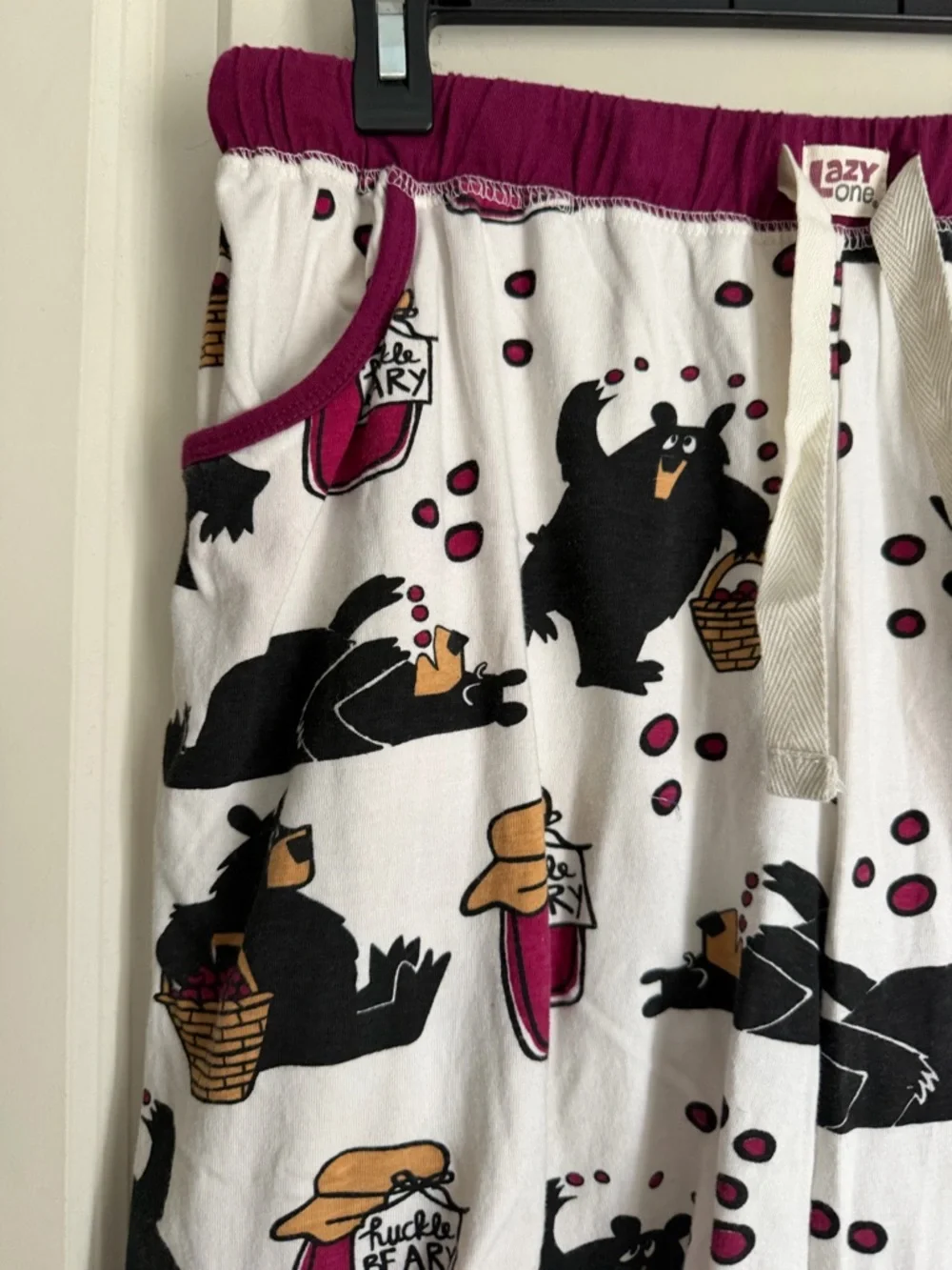 Huckleberry Women's Bear Bermuda Short Set sz M longwear pijama casual